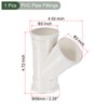 YOKIVE 1 Pcs Wye Pipe Fitting, Y-Shape PVC Splitter Pipe