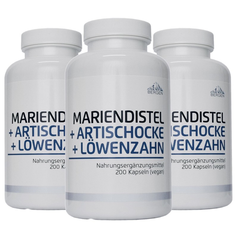 Bergen Milk Thistle Artichoke Dandelion Complex High Dose with 80%