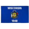 WISCONSIN FLAGS & BANNERS (3x5ft Poly)