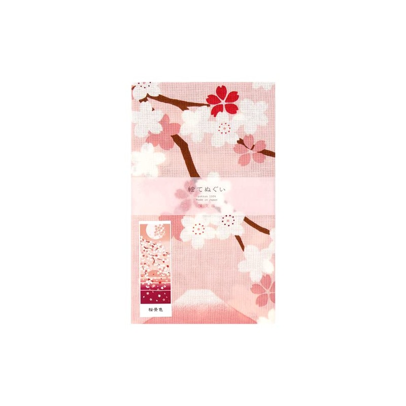 Hamamonyo, Picture Tenugui, Cherry Blossom Scenery