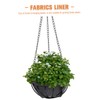 Sosoport Garden Pot Liner 12-inch Fabric Planter Basket Liner Durable