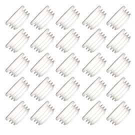 20mm White Plastic Plugs, Round Tube Covers, Inner End Caps for Chairs Desks Tables Foot Furniture Pipe, 20 Pcs