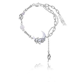 Stylish adjustable women's bracelet, exquisite moon bracelet (M1115)