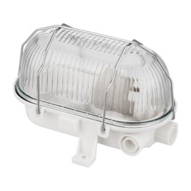 ADAKAT Bulkhead E27 IP54 Cellar Lamp Glass Cover Metal Mesh