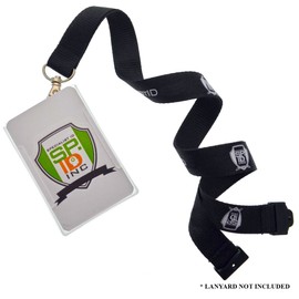 Multi Card Badge Holder - Lightweight, Semi-Hard Plastic Open Face Case for Up to 4 Standard Size Cards - Badge, Credential, Pass, Permit - Horizontal or Vertical Hold by Specialist ID