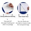 Coopaty 6" x 9" Adhesive Packing List Envelopes Clear Plastic