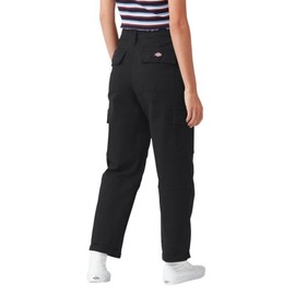 Dickies Women's Cropped Cargo Pant, Black, 26