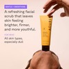 Acure Brightening Facial Scrub - Exfoliating Face Wash, Gentle Daily