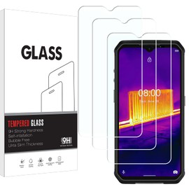 [3 Pack] KELOLIN Tempered Glass Screen Protector for Ulefone Armor 9, Easy to Install, HD Anti-Scratch Anti-Fingerprint No-Bubble Screen Protector Compatible with Ulefone Armor 9