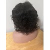 Short black curly wig