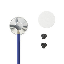 Medline Single-Head Stethoscope with 22" Long Tubing, Blue, Lightweight and Durable