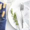 24x 19.5cm Economy Stainless Steel Dinner Forks - Silver Metal