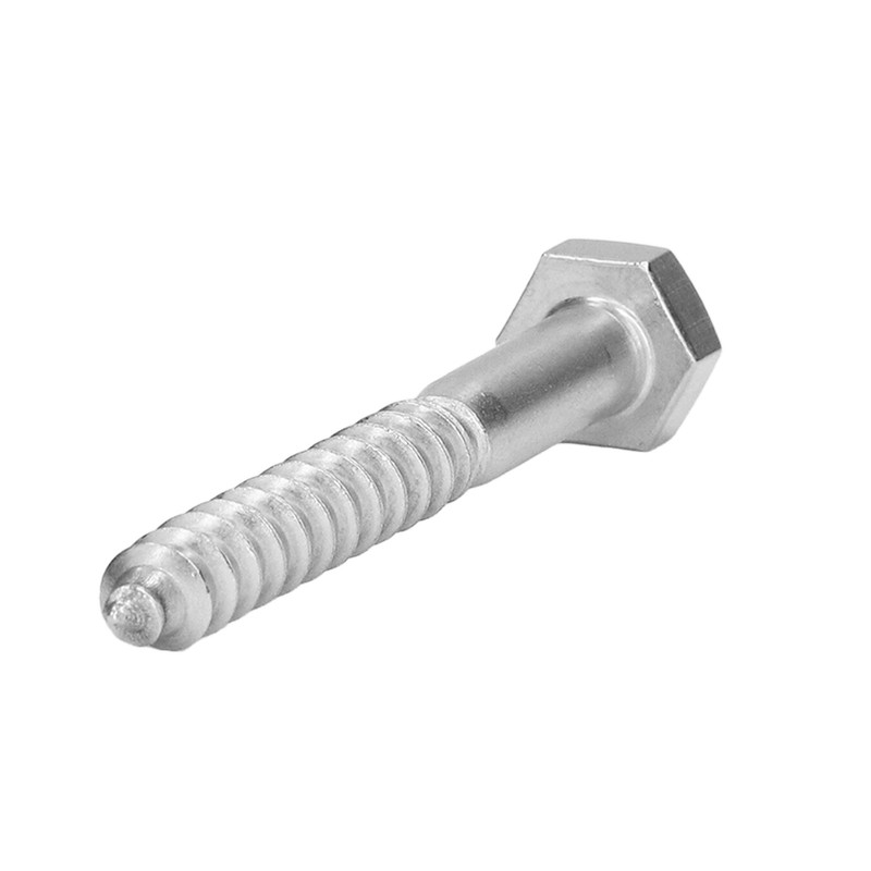 304 Stainless Steel Half Thread Bolt Wood Hex Lag Screws
