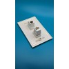 Wallplate City 1 RJ11 RJ12 Phone Port and 1 CAT6