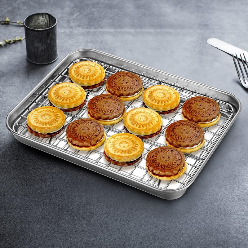 Baking Sheet with Rack Set, Yododo Set of 4 (2