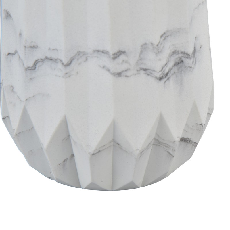 Makeup Brush Holder Durable Glossy Resin Large Capacity Modern Design