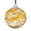 Large Glass Hanging Friendship Ball 15cm diameter , Gold