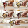 Manual Juicer and Lemon Squeezer, Heavy Duty 0.6L Aluminum Citrus