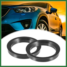 Motoforti 70.1mm to 57.1mm Universal Car Hub Centric Rings Black - Pack of 4 Long-Lasting