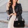 9 cm Bag Handle, Shoulder Strap, Black, Women's Leather Shoulder