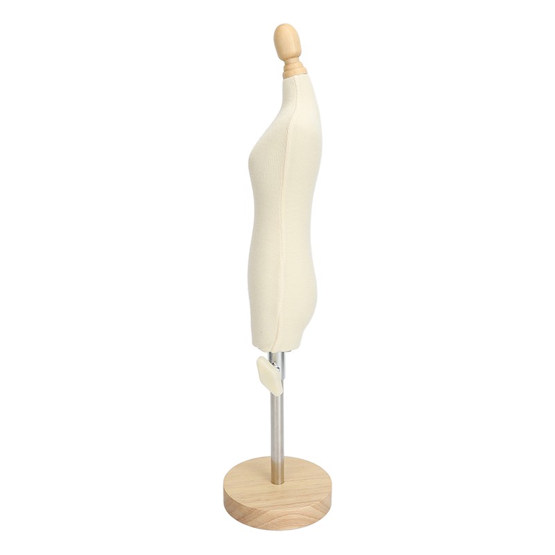 Dress Form Female Mannequin Torso Mini Dress Model with Wooden