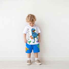 DHASIUE Jungen Sommer Kurze Kleinkind Jungen Stricken Kurze Hose Kind Baumwolle Stickerei Bagger Aktiv Jogger Jahre 116