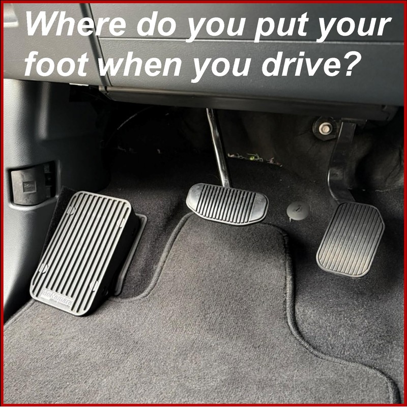 Adjustable Driver Left Foot Rest, Comfort Dead Pedal. F150, Ram