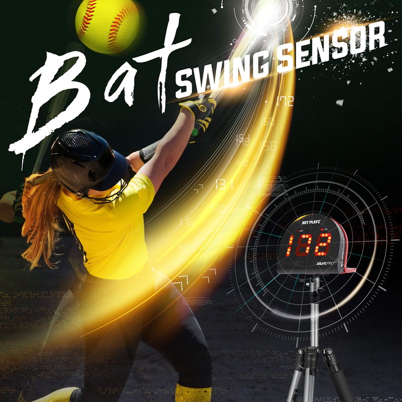 NetPlayz Softball Radars, Speed Sensors Training Equipment - Hands-Free Radar