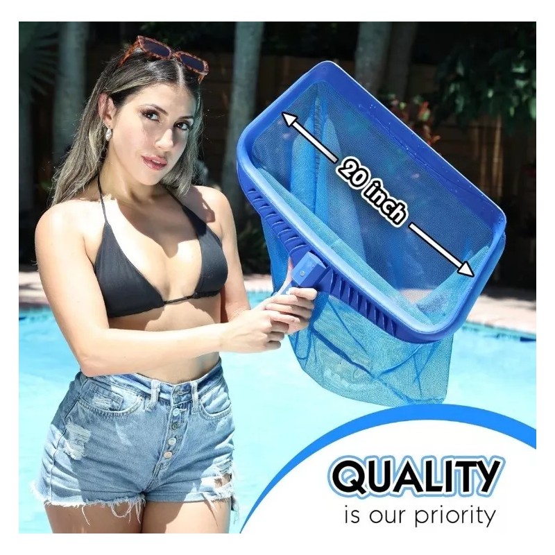 OBABA POOL SKIMMER Pool Skimmer Net Heavy Duty Leaf Rake