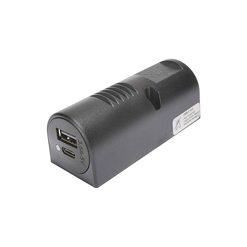 ProCar Aufbau-Power USB-C®/A Double Socket 12 or 24 V/DC