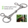 AMKA Baucher Snaffle Bit Solid Simply Broken
