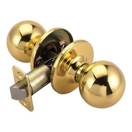 Design House 782912 Ball Passage Hall and Closet Door Knob, Polished Brass