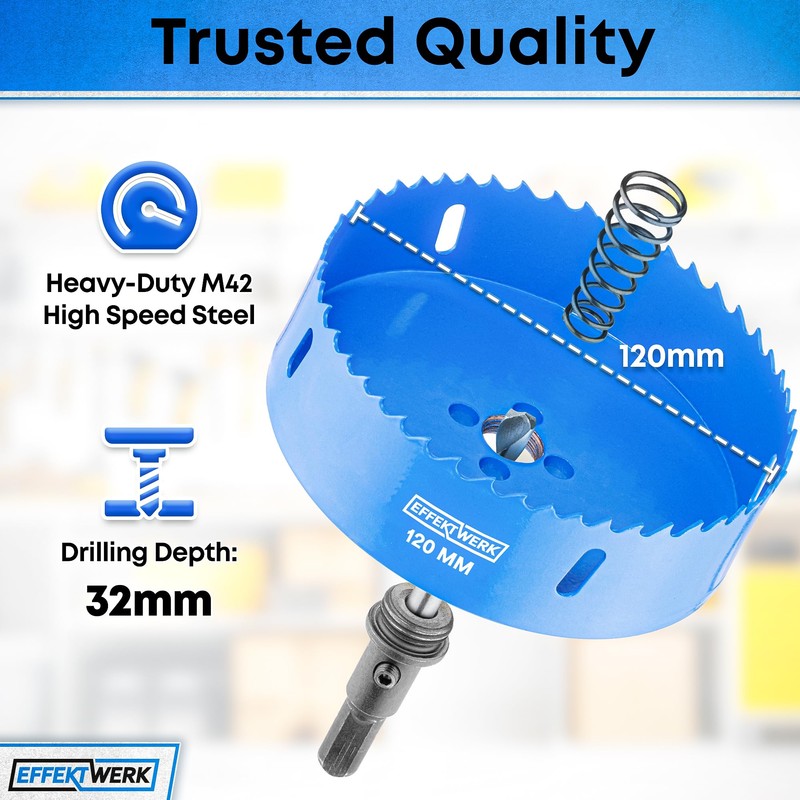 EffektWerk - Hole Saw Drill Bit - 120 mm -