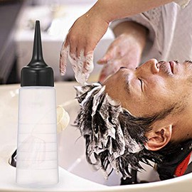 Botella de tinte para el cabello de 150 ml, botella mezcladora de Color para el cabello, botella aplicadora de Color para el cabello con punta inclinada negra