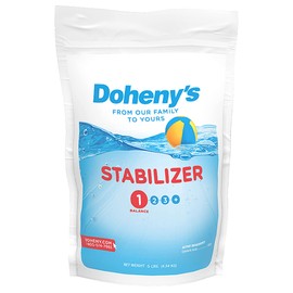 Doheny's Swimming Pool Stabilizer | Increases Your Chlorine's Effectiveness and Prevents UV Dissipation | Fast-Dissolving | Pro-Grade | 100% Cyanuric Acid -5lb