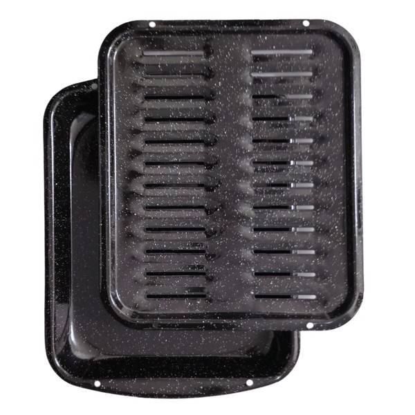 Broiler Pan for Oven Nonstick 16” x 13” Porcelain Nonstick