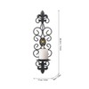 Wall Candle Holders Retro Diamond Encrusted Candlestick for Living Room