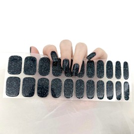 LIFOOST Semi Cured Gel Nail Strips with 5D Embossed Flower Nail Decals 22 Gel Nail Stickers with UV Light Required Salon Quality, Easy Application and Removal