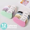 Veraly Calcetines Invisibles 12 Par Colores Pastel Suaves Ligeros