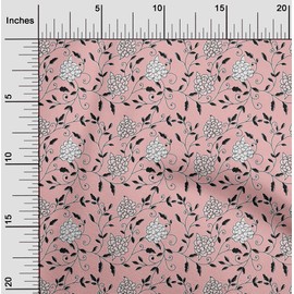 oneOone Velvet Peach Fabric Block Block Quilting Supplies Print Sewing Fabric by The Meter 58 Inch Wide