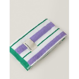WENSHUO Charming Violet-Striped Pure Cotton Hand Towel,100% Combed Cotton,Luxury Towel,Super Absorbent(Pack of 1) (29.53" L × 13.39" W)
