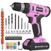 FADAKWALT Cordless Drill Set, 20V Electric Power Drill With Battery