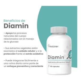 Diamin Suplemento Alimenticio Regula Azúcar 100 Caps