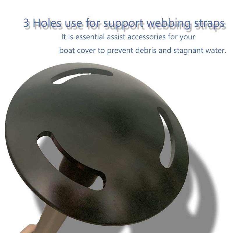 HWI Boat Cover Support Rod Mushroom Cap Plastic Plate Inflatable