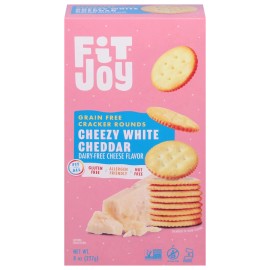 Fitjoy Cracker White Cheddar 8 oz (Pack of 8)