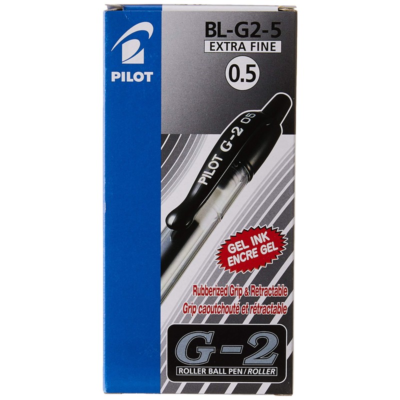 Pilot 040101201 G205 Retractable Gel Rollerball 0.5 mm Tip (Box