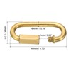 PATIKIL 4mm Copper Chain Quick Links, 2 Pack Screw Locking