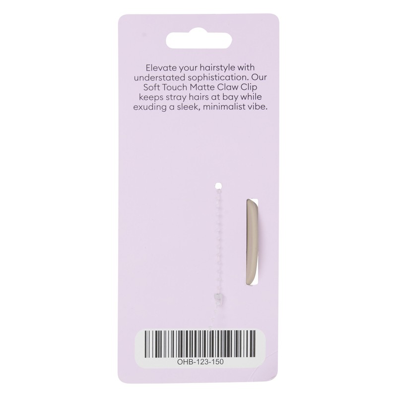 Oz Essentials Curved Claw Clip - Beige