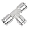 Yoebor Stainless Steel 304 Pneumatic Push to Connect Tee 8mm