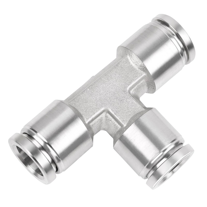 Yoebor Stainless Steel 304 Pneumatic Push to Connect Tee 8mm